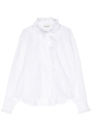 MARANT ÉTOILE Pamiala ruffle-trim blouse - White
