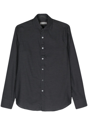 Canali cutaway-collar cotton shirt - Grey
