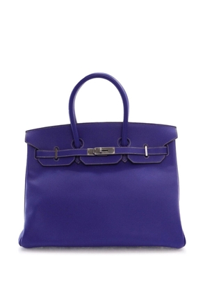 Hermès Pre-Owned 2011 Epsom Birkin Retourne 35 handbag - Blue