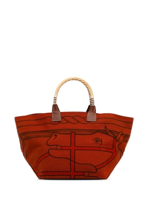 Hermès Pre-Owned 2011 Toile Sac Steeple travel bag - Orange