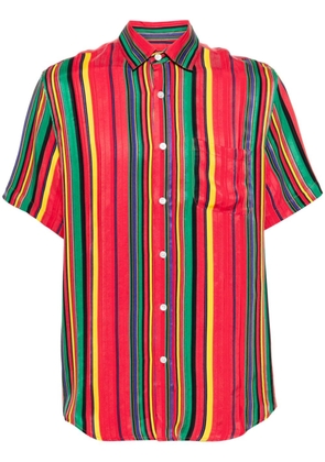 Portuguese Flannel striped short-sleeve shirt - Red