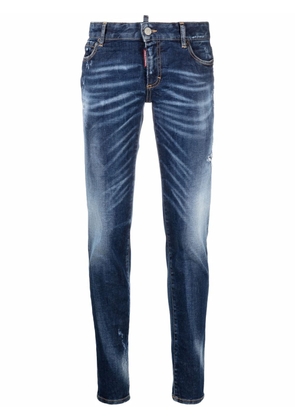 Dsquared2 distressed faded skinny jeans - Blue