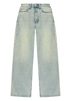 rag & bone rhinestone-embellished cotton jeans - Blue