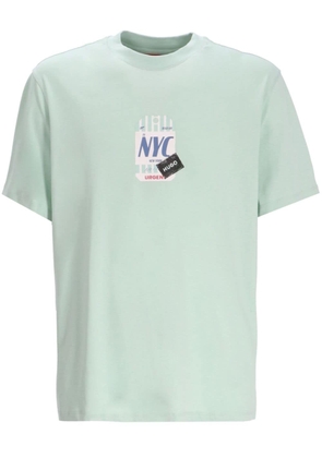 HUGO logo-print cotton T-shirt - Green