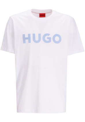 HUGO logo-print cotton T-shirt - White