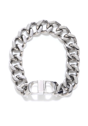 Christian Dior Pre-Owned CD chain bracelet - Silver