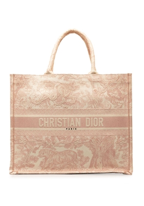 Christian Dior Pre-Owned 2020 Large Toile de Jouy Book tote bag - Pink
