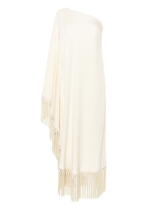 Taller Marmo Arno fringed long dress - White