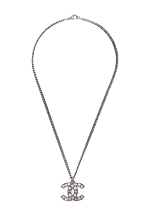 CHANEL Pre-Owned 2005 CC-pendant rhinestone necklace - MULTICOLOR