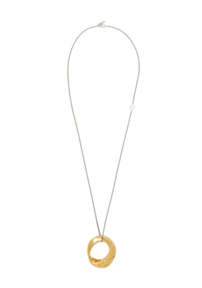 Jil Sander ring pendant necklace - Gold
