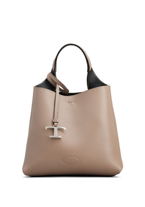 Tod's mini leather tote bag - Neutrals