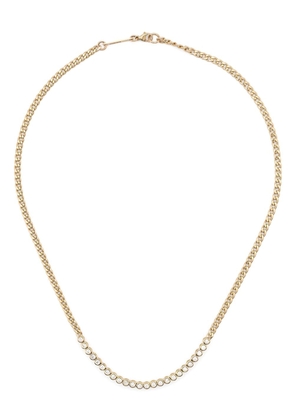 Zoë Chicco 14kt yellow gold tennis-segment diamond necklace