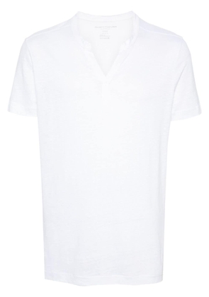 Majestic Filatures mélange linen-blend T-shirt - White