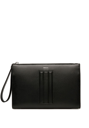 Bally panel-detail leather clutch bag - Black
