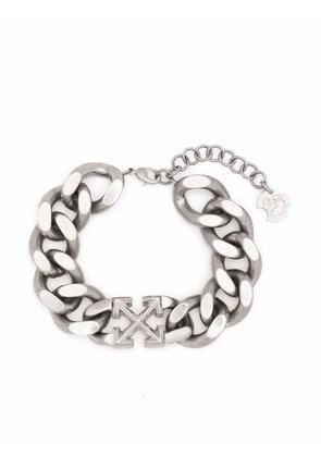 Off-White Arrows curb chain bracelet - Silver