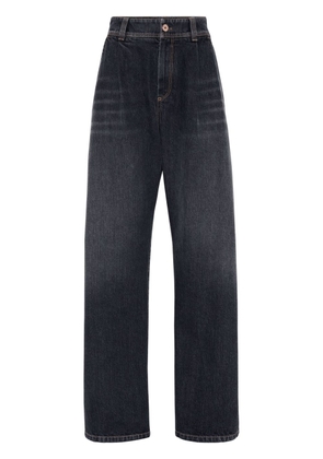 Brunello Cucinelli high-rise wide-leg jeans - Black