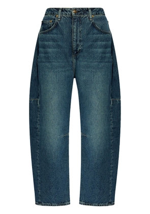 rag & bone high-rise cropped cotton jeans - Blue