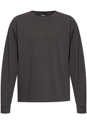 Dsquared2 Icon drop-shoulder cotton T-shirt - Grey