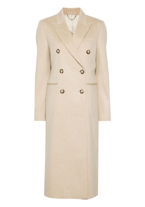 Victoria Beckham double-breasted long-length coat - Neutrals
