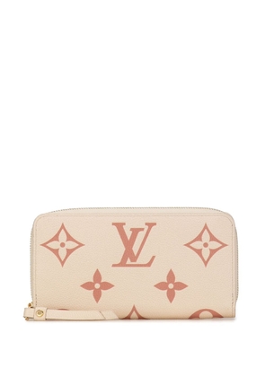 Louis Vuitton Pre-Owned 2021-2023 Monogram Bicolor Empreinte Giant Zippy Wallet long wallets - Brown