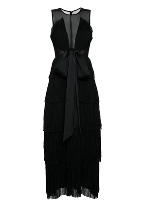 Aje Escapist pleated maxi dress - Black