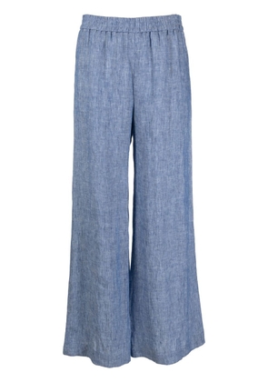 Fabiana Filippi wide-leg linen trousers - Blue