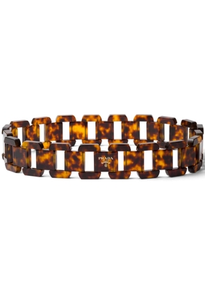 Prada tortoiseshell-effect chain-design belt - Brown