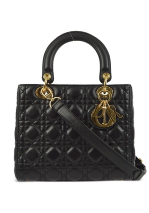 Christian Dior Pre-Owned 2019 Cannage Lady Dior two-way handbag - Black