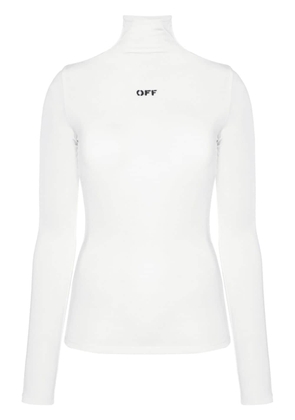 Off-White logo-print second-skin top