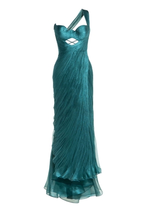 Maria Lucia Hohan Claudine one-shoulder gown - Green