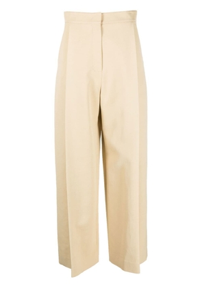 Recto wide-leg pleated trousers - Neutrals