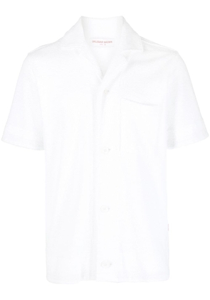 Orlebar Brown contrast-cuffs shirt - White