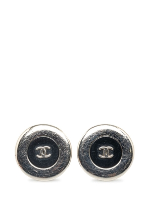 CHANEL Pre-Owned 1997 CC Clip On costume earrings - Black