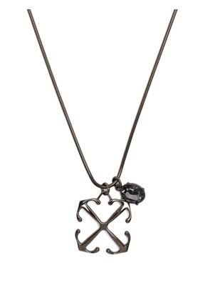 Off-White Arrows-motif chain necklace - Black