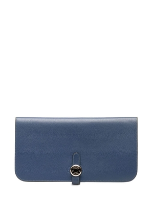 Hermès Pre-Owned 2018 Togo Dogon Wallet long wallets - Blue