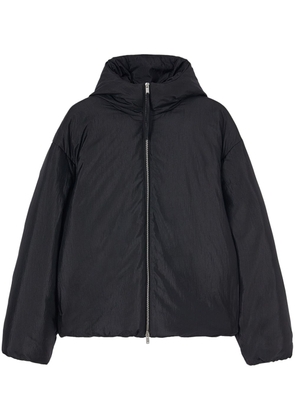 Jil Sander hoodie bomber jacket - Black