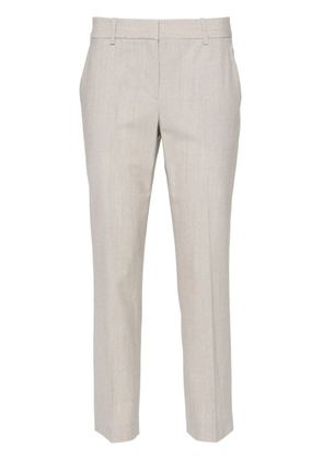 Theory mélange tapered trousers - Neutrals