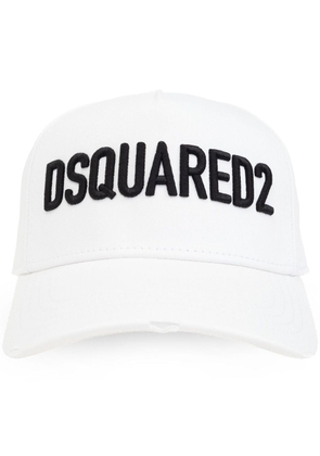 Dsquared2 logo-embroidered trucker cap - White