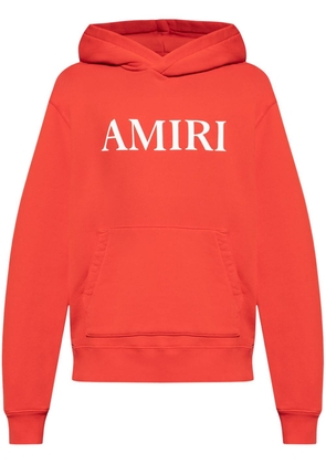 AMIRI logo-print cotton hoodie - Red