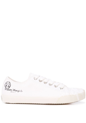 Maison Margiela Tabi paint-splatter sneakers - White