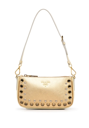 Prada Pre-Owned 2012 Saffiano Vernice Bijoux shoulder bag - Gold