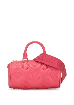 Louis Vuitton Pre-Owned 2021-2023 Monogram Calfskin Bubblegram Papillon BB satchel - Pink