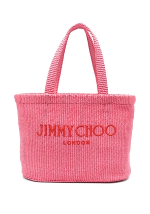 Jimmy Choo Beach raffia tote bag - Pink