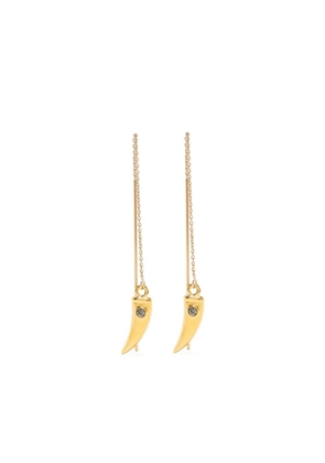 ISABEL MARANT crystal-embellished drop earrings - Gold
