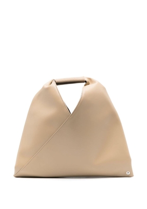 MM6 Maison Margiela mini Japanese Classic leather tote bag - Neutrals