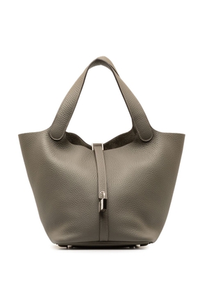 Hermès Pre-Owned 2021 Taurillon Clemence Picotin Lock MM handbag - Grey