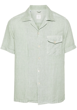 Eleventy short-sleeve linen shirt - Green