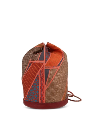 Hermès Pre-Owned 2013 Soie Cool drawstring bucket bag - Brown