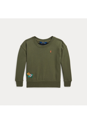 Parrot-Applique Terry Boxy Sweatshirt