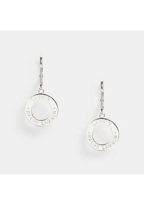 Silver-Tone Engraved Drop Earrings